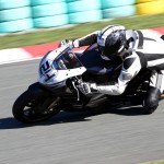 motorcycle at race track