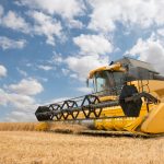 modern combine harvester
