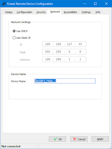 How to connect multiple Kvaser BlackBirds - changing device name